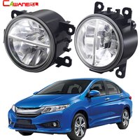 2 Pcs 30W Car LED Fog Light Assembly For Honda City Grace Ballade 2014-2018 Front Bumper Fog Daytime Running Lamp DRL 6000LM H11