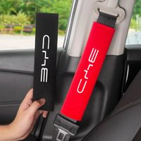 2Pcs for BYD Atto 3 Yuan Song Plus EV Dolphin Qin Han F3 E6 F0 Leather Car Safety Belt Shoulder Cover Pads Interior Decoration