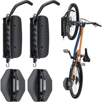 AliExpress NONE 2-Pack 150° Rotating Multifunctional Bicycle Hanger Wall-Mounted Storage Rack Vertical Load-Bearing Capacity 66lbs per Rack