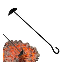 Charcoal Rake Heavy Duty Scoop Tool Charcoal Scoop Cleaning Tools for Oven Stove Outdoor BBQ Wood Burner Barbecue