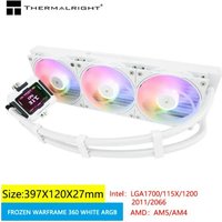 Thermalright FROZEN WARFRAME 360 WHITE 5V 3PIN ARGB All -In -One Water -Cold Radiator 2.4 -Inch LCD Display Customized Screen