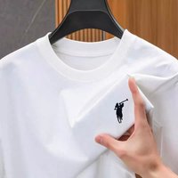 2026 Summer New Pony printed T-shirt Men's and Women's Same Pure Cotton Round Neck Versatile Loose Couple Short Sleeves