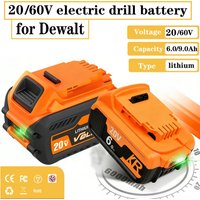 20V 60V do wkrętarki DEWALT akumulator do dewalt dcf850 dcf887 dcf922 DCB182 DCB205-2 DCB206-2 akumulator do elektronarzędzi i ładowarka