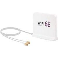 B03B-Portable 2.4G/5G/6G Wifi 6E Antenna With Cable Indoor Wireless Antenna With Magnetic Bottom For Network Card Durable White