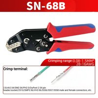 SN-68B Wire Crimping Plier for JST PH 2.0mm,XH 2.5mm,VH 3.96mm,JWPS 4.0mm&Dupont Open Barrel Terminals Crimper