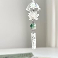 Transparent Keychain Wind Chime Pendant Keyring Mobile Phone Lanyard Bag Decorative Accessories Home Decorations