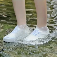 1 Pair Silicone WaterProof Shoe Covers Outdoor Rainy Day Walking Reusable Non-Slip Rain Boots Unisex Shoes Protector Accessories