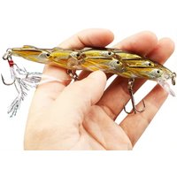 New Feather Topwater Fishing Lure Wobbler Bass Minnow Crankbait 12cm 15g Fishing Accessories Artificial Hard Bait Trout Bait