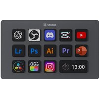 Ulanzi D200H 7 in 1 Stream Deck with 13 DIY Keys Stream Controler Keyboard for OBS Live PC Youtube Content Creation SD/TF/USB3.0