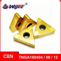 CBN Golden Coated Turning Tool TNGA160404 TNGA160408 TNGA160412 Processing Hard Steel and Other High Hardness Materials TNGA