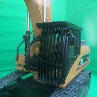 Huina 580 Modified 550 Excavator Full Metal Simulation Cab Protective Net Protection Cover
