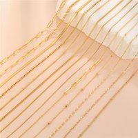 Skyrim Stainless Steel Gold Color Chain Necklace Women Minimalist Cuban Paperclip Twisted Snake Chain Fashion Jewelry Wholesale
