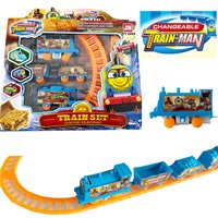 1 Pc Cartoon Electric Train Set Train Tracks Change Assemble Trajectory Motion Trajectory Moving Train Gift Toy