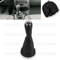 For Renault Clio III 2005 2006 2007 2008 2009 2010 2011 2012 Car-styling 5 Speed Gear Shift Knob With Pu Boot Car accessories