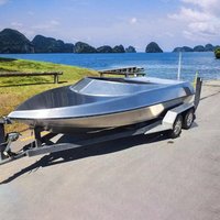 Fully Welded Aluminum Jet Ski Boat Hull Kit Sports Yacht for River Racing