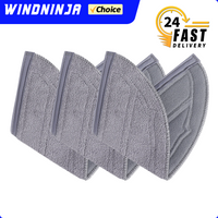 Washable Mop Cloth For Roborock Q10 S5 Q10 S5 Plus Q10 VF Q10 VF Plus Q10V Q10V Plus S8 Pro S8 Pro Plus Reusable Spare Parts Kit