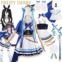 game Uma musume Pretty Derby Vivlos Cosplay Costume for Halloween Christmas Skirt Shoes Woman Sexy Kawaii Party Halloween Suit