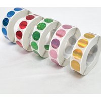 Scratch Off Stickers 16*16mm Round Holographic Laser Color Metallic Hologram game Scratch Sticker Scratch Off Card