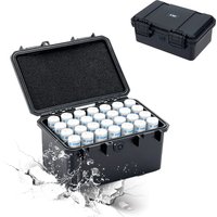 18650 21700 Battery Organizer Storage Case for 18650/ AA /AAA/Coin Batteries IP67 Waterproof Shockproof 18650 Organizer Box