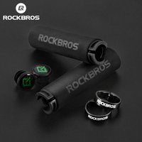 ROCKBROS Cycling Grips Anti-skid Shockproof Sponge Handlebar Grips MTB Road Bike Grips Ultraight Cycling Handlebars
