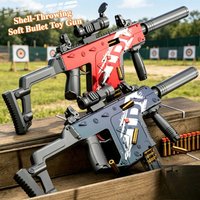 EVA Soft Bullet Toy Gun Continuous Firing Electric/Manually Loaded Assault Rifle Submachine Gun Model Christmas Birthday Gift