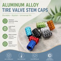 Aluminum Valve Stem Caps for Auto Tire Air Dust Cover Covers for Motorcycle Bicycle Truck Wheel Anti-Rust Protective