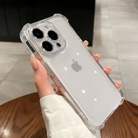 Transparent TPU Shockproof Protection Phone Case for iphone 13 Pro Max/13 Pro / 13 /13 Mini / 12 Mini / 11 Pro Max / 11 Pro / 11