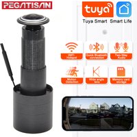 4MP HD Video Peephole WiFi Camera 170° Wide-angle Human Detection Audio Door Viewer Video-eye Wireless FIsheye Camera Tuya APP