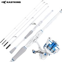 KastKing Centron Lite Spinning Combo Travel Fishing Rod & Reel Packable Spinning Combos Lightweight IM6 Graphite Multi-Piece Kit