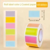 1.5*2.5cm 500pcs/rool Colorful Labels Handwritten Stickers Waterproof Self-Adhesive Classification Label Stickers