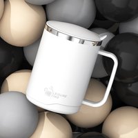 Somenie 316 Food Grade Stainless Steel Coffee Mug Double Wall Insulated Cup With Lid Home Office Tea Water Cup Holiday Gift
