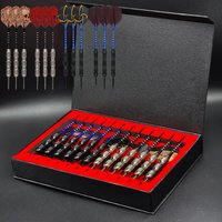 Professional Steel Tip Darts Set - Metal Tip Darts with Colorful Aluminum Shafts,Flights & Protectors - Dart Accessories Kit