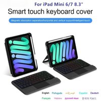TouchPad Keyboard For iPad Mini 6 Case for iPad Mini 6 8.3 Inch Tablet Funda for iPad Mini 7 Mini6 8.3' Backlight Keyboard Cover