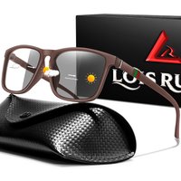 AliExpress LOISRUBY Classic Square Photochromic Sunglasses with Case for Women and Men Outdoor Sports Cycling Baseball Comfortable Shades with Box