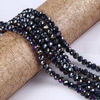 1 2 3 4 6 8 10mm Faceted Crystal Beads Round Glass Beads Loose Spacer Beads for Jewelry Making DIY Glass Bead Strands 26D3
