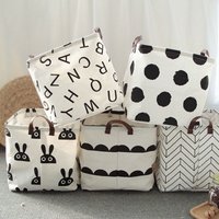 Household Fabric, Cotton, Linen, Dirty Clothes, Miscellaneous Items, Square Box, Folding Toy Storage Basket