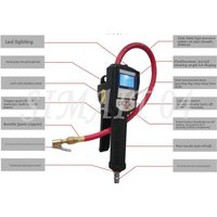 High-precision Digital Tire Inflation Gun Four-in-one Tire Pressure Gauge Tire Fast Inflator Tyre Pressure Monitoring Tool