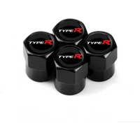 4Pcs Aluminum Type R Tires Valve Caps Car Wheel Valves Tyre Stem Air Caps For Honda Civic Typer City CR-V XR-V HR-V Accord