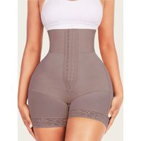 1pc Butt Lifting & Shaping Bodysuit, Women Tummy Control Panty With Hook & Zipper