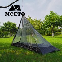 320/400 Pyramid Tentโs Inner Mesh Tent Square Rodless Summer Mosquito Net Light Weight for Outdoor Camping Backpacking Hiking