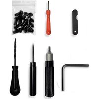 New Car Motorcycle Tire Repair Plug Tool Set Tire Wheel Repair Kit Mushroom Plug Probe Nozzles