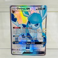 Pokemon Glaceon GX SV55/SV94 English Card with Holographic Texture, Perfect Condition DIY Premium Anime Collection Card
