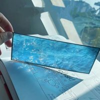Art Aesthetic Ocean Theme Book Page Clip Acrylic Transparent Ocean Bookmark Waves Sailboats Sunrise Ocean Scenery Reading Mark