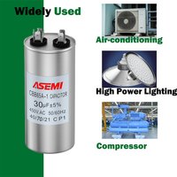 ASEMI CBB65 450V AC Motor Run Capacitor for Air Conditioner Compressor Start Various Sizes 5uF to 100uF Motor Capacitor