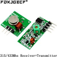 433Mhz RF Wireless Transmitter Module and Receiver Kit 5V DC 433MHZ/315MHZ Wireless For Arduino Raspberry Pi /ARM/MCU WL Diy Kit
