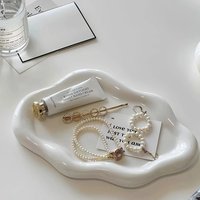 Light Luxury Plastic Jewelry Tray Mini Cloud Shape Storage Plate Jewelry Display Plate Watches/Keys Storage