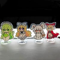 Game Black Souls Red Hood Alice Norden Leaf Cosplay Stand Acrylic Standing Plate Cartoon Figure Desktop Accessories