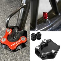Motorcycle Accessories Kickstand Foot Side Stand Sidestand Extension Pad Support Plate&Valve For Honda CB350 350CB CB 350 CB-350