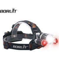 BORUiT RJ-3000 Red Light LED Headlamp Type-C Rechargeable Super Bright Headlight Waterproof Head Torch Camping Fishing Lantern