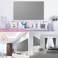 Anti-Light Metal Projector Screen High Brightness 16:9 3D HD Movies Screen